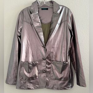 Fashion Express Metallic Blazer Jacket